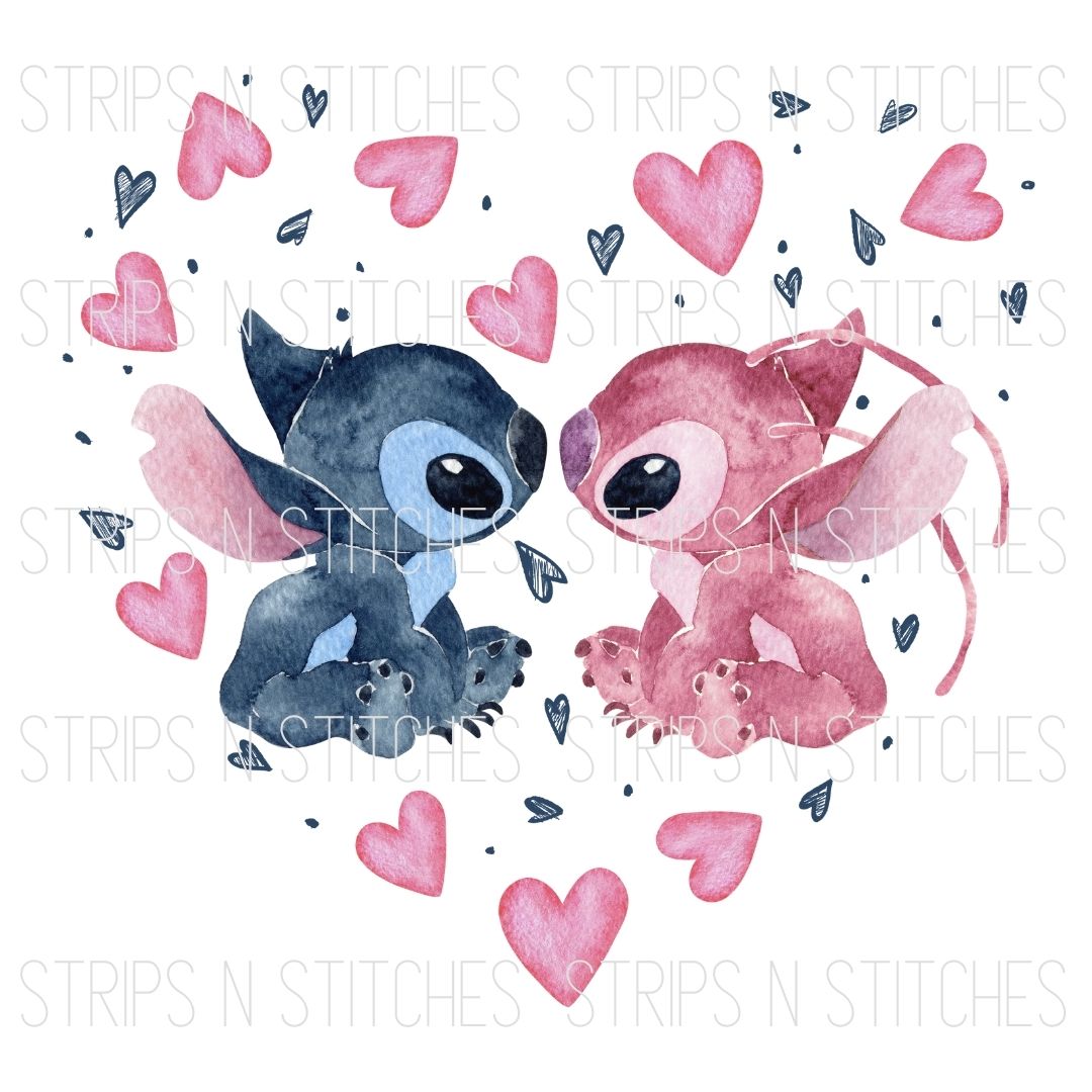 Stitch & Angel | Sublimation Transfer | Create your own