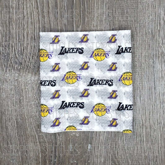 Lakers Basketball-  Fabric Strip- Bow Making- Headwrap- Scrunchies