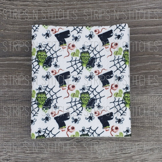 Frankenstein | Fabric Strip | Bow Making | Scrunchie | Shop more prints at www.s
