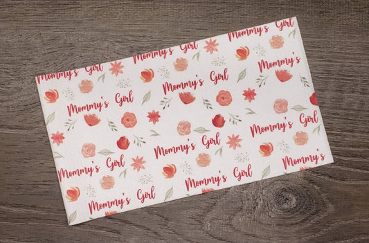 Mommy's Girl Fabric Strip- Bow Making- Headwrap- Scrunchies