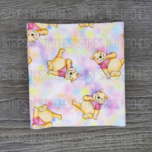 Rainbow Pooh | Fabric Strip | Bow Making | Scrunchie |