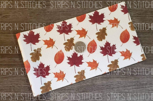 Autumn Leaves Fabric Strip- Bow Making- Headwrap- Scrunchies