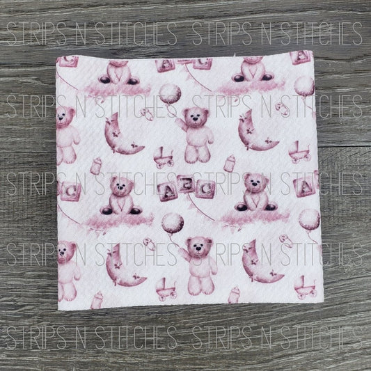 Baby Bear Pink | Bow Making- Headwrap- Scrunchies