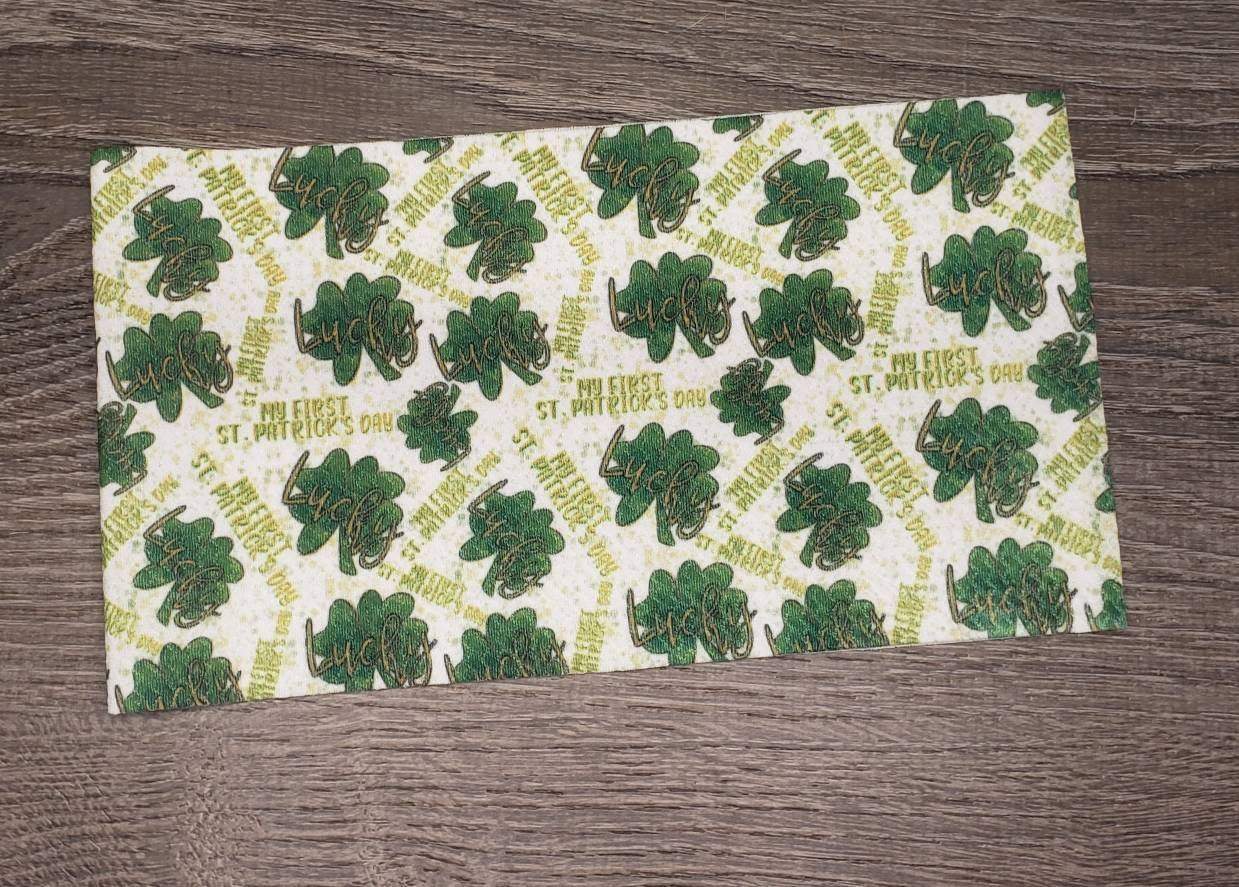 My First St. Patrick's Day Fabric Strip- Bow Making- Headwrap- Scrunchies