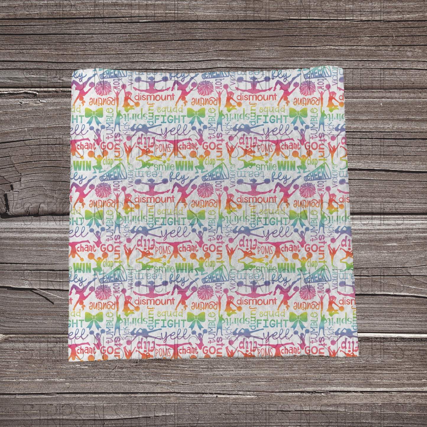Rainbow Cheer |  Fabric Strip- Bow Making- Headwrap- Scrunchies