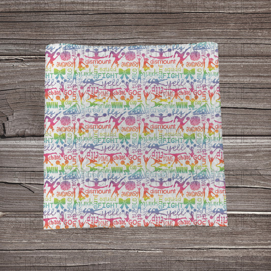 Rainbow Cheer |  Fabric Strip- Bow Making- Headwrap- Scrunchies