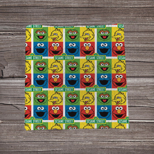 Sesame Street Blocks  | Fabric Strips | Bow Making | Headwrap | Scrunchies