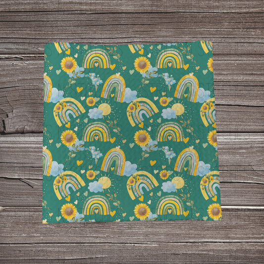 Sunflowers & Rainbows  | Fabric Strip | Bow Making | Scrunchie |