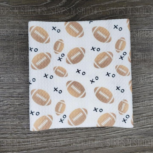 XO Football  | Fabric Strip- Bow Making- Headwrap- Scrunchies