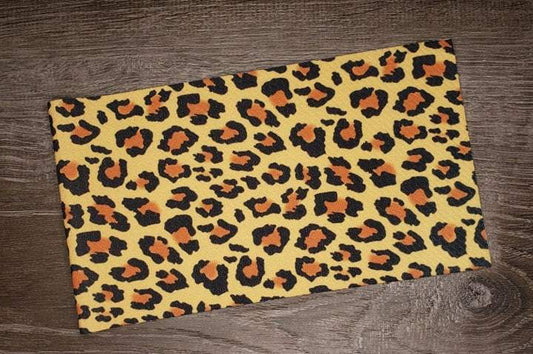 Cheetah Print Fabric Strip- Bow Making- Headwrap- Scrunchies
