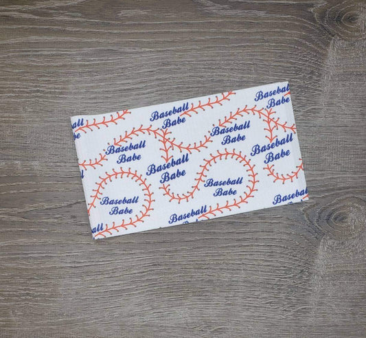 Baseball Babe Laces Fabric Strip- Bow Making- Headwrap- Scrunchies