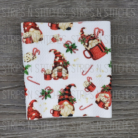 Christmas Cocoa Gnomes | Fabric Strip | Bow Making | Scrunchie |