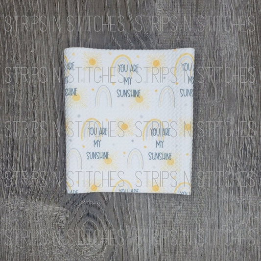 You are my Sunshine Fabric Strip- Bow Making- Headwrap- Scrunchies