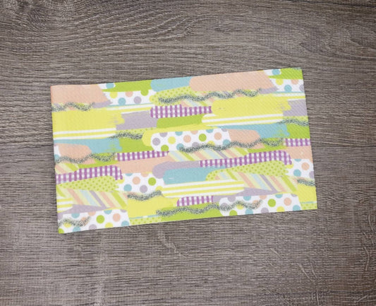 Easter Brushstrokes Fabric Strip- Bow Making- Headwrap- Scrunchies