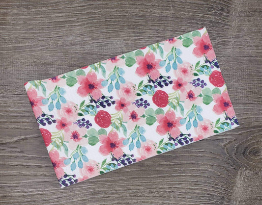 Spring Floral Fabric Strip- Bow Making- Headwrap- Scrunchies