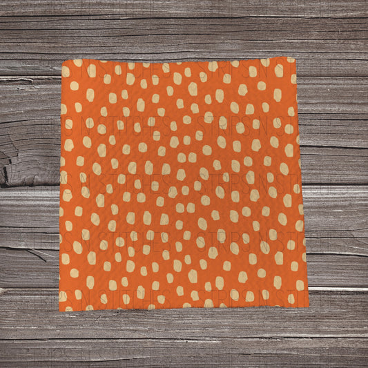 Orange Dots | Fabric Strip- Bow Making-