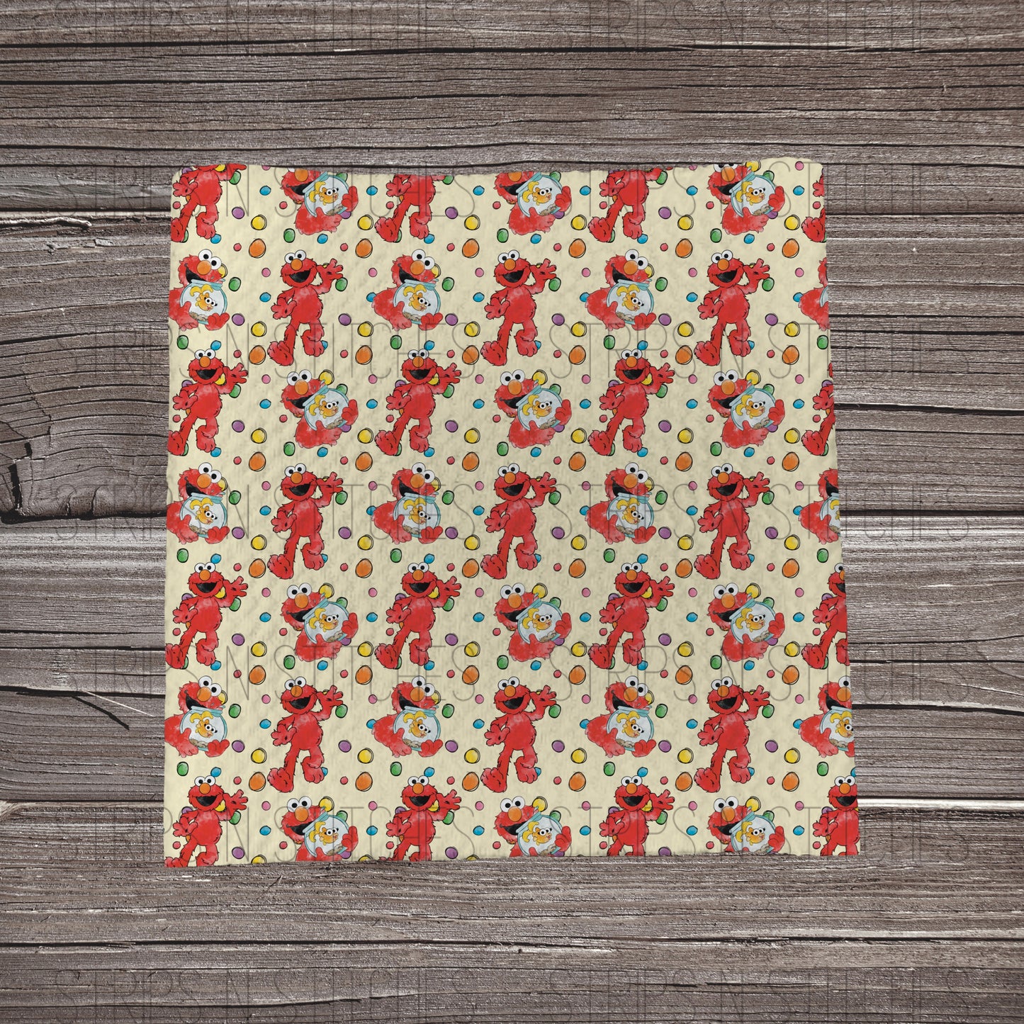 Elmo & Dorothy Yellow Speckled |  Fabric Strip- Bow Making- Headwrap- Scrunchies