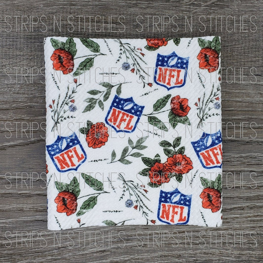 NFL Floral | Fabric Strip- Bow Making- Headwrap- Scrunchies