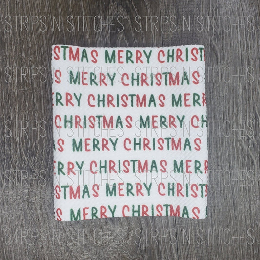 Merry Christmas Text | Fabric Strip | Bow Making | Scrunchie | Shop more prints