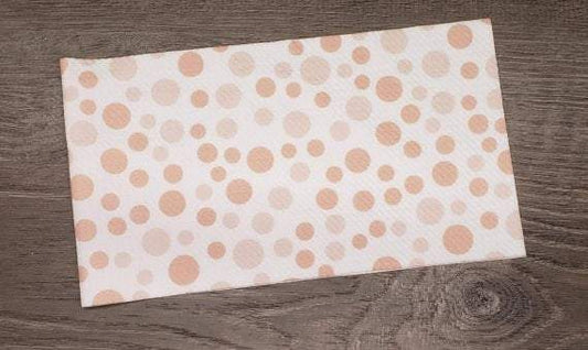 Pink Polka Dots  Fabric Strip- Bow Making- Headwrap- Scrunchies