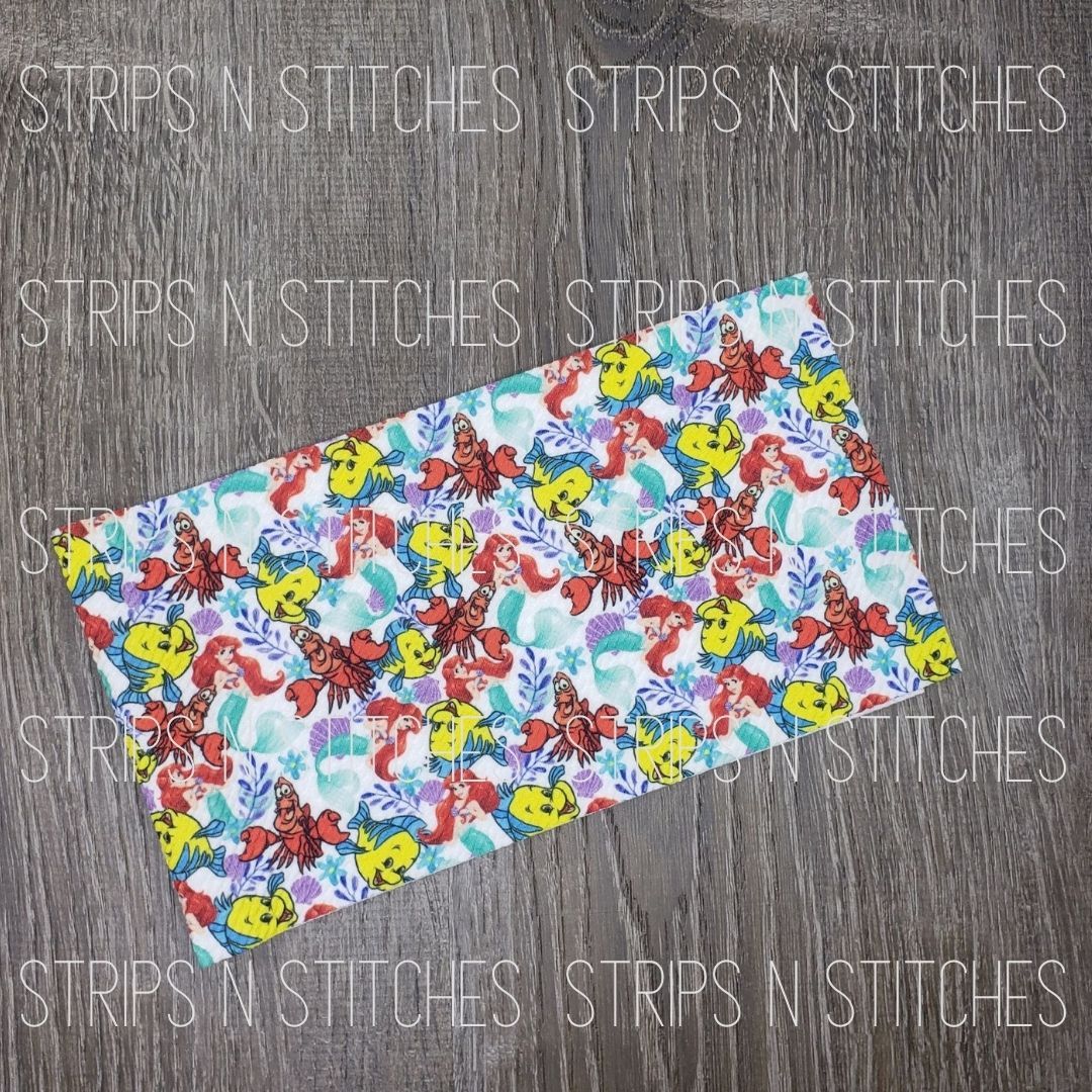 Ariel & Friends Fabric Strip- Bow Making- Headwrap- Scrunchies