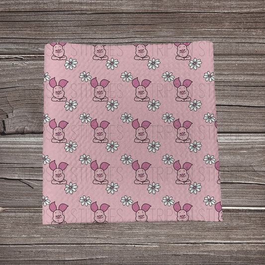 Scatter Piglet with Flowers | Fabric Strips | Bow Making | Headwrap