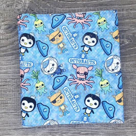 Octonauts- Fabric Strip- Bow Making- Headwrap- Scrunchies