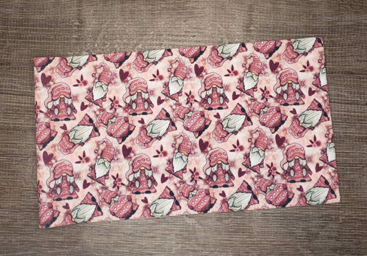 Valentine's Gnomes Fabric Strip- Bow Making- Headwrap- Scrunchies