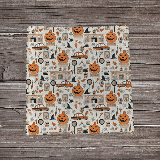 HalloweenTown Scatter- Muted | Fabric Strip- Bow Making- Headwra