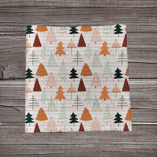Boho Christmas Trees | Fabric Strip | Bow Making- Headwrap- Scrunchies