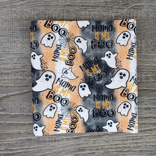 Mama Is My Boo | Fabric Strip | Bow Making | Scrunchie | Shop more prints at www