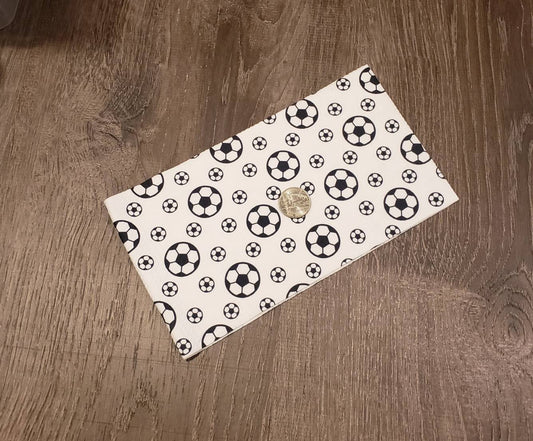 Soccer Balls Fabric Strip- Bow Making- Headwrap- Scrunchies