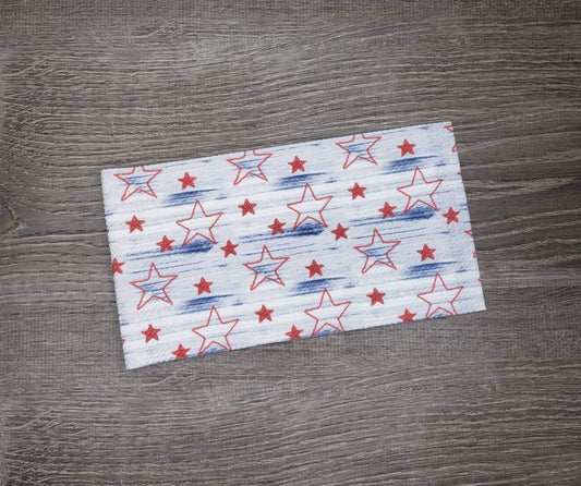 Rustic Stars Fabric Strip- Bow Making- Headwrap- Scrunchies