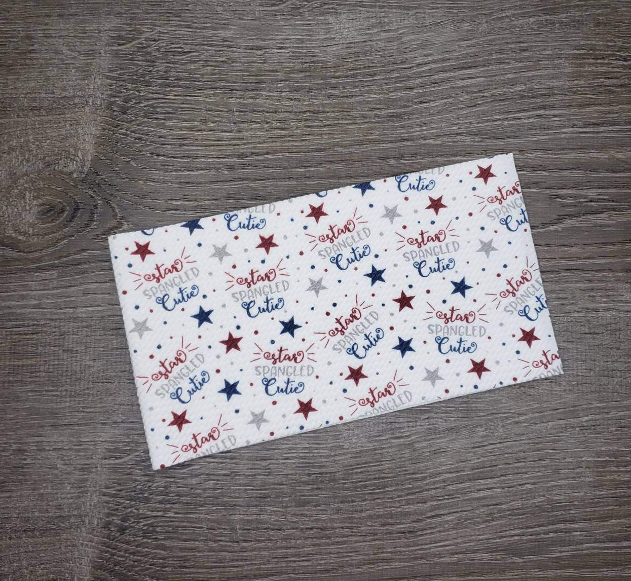 Star Spangled Cutie Fabric Strip- Bow Making- Headwrap- Scrunchies