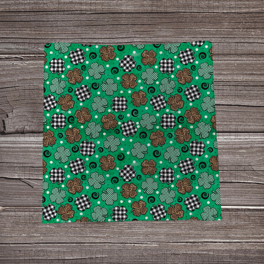 Patterned Clovers |Bow Making | Headwrap | Scrunchies