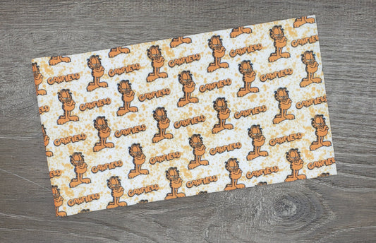 Lazy Orange Cat  Fabric Strip- Bow Making- Headwrap- Scrunchies