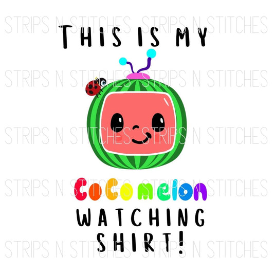 This is my Coco Watching Shirt | Sublimation Transfer | Create your own