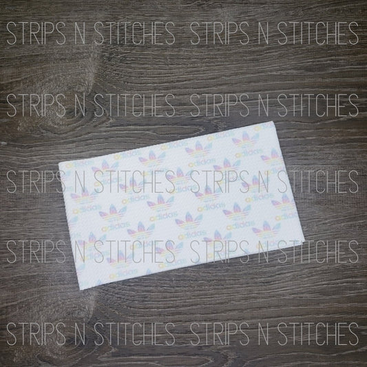 Adidas- Pastel Tie Dye Fabric Strip- Bow Making- Headwrap- Scrunchies